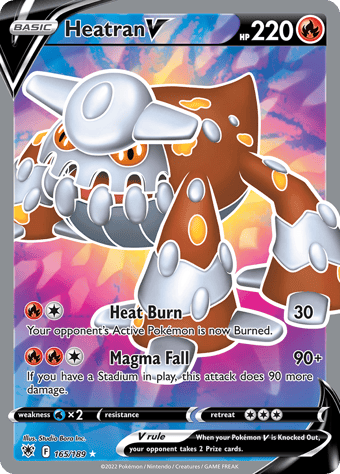 Heatran V Astral Radiance Pokemon Card