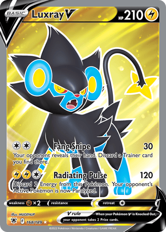 Luxray V Astral Radiance Pokemon Card