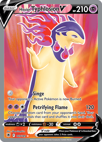 Hisuian Typhlosion V Astral Radiance Pokemon Card