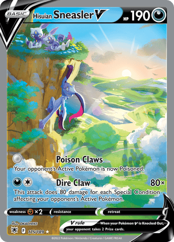 Hisuian Sneasler V Astral Radiance Pokemon Card