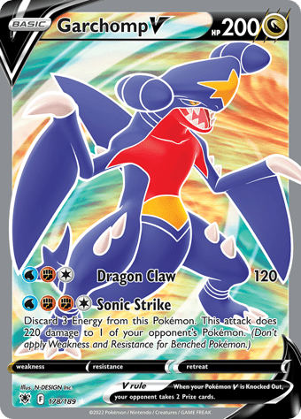 Garchomp V Astral Radiance Pokemon Card