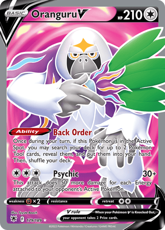 Oranguru V Astral Radiance Pokemon Card
