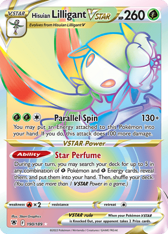Hisuian Lilligant VSTAR Astral Radiance Pokemon Card