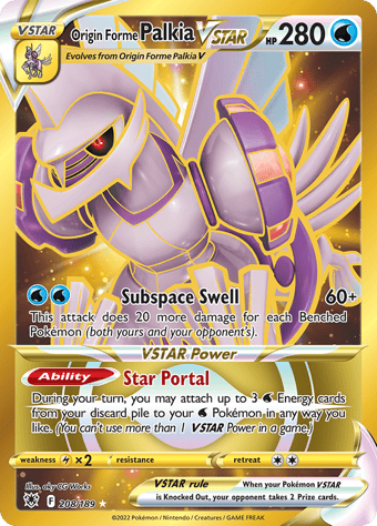 Origin Forme Palkia VSTAR Astral Radiance Pokemon Card