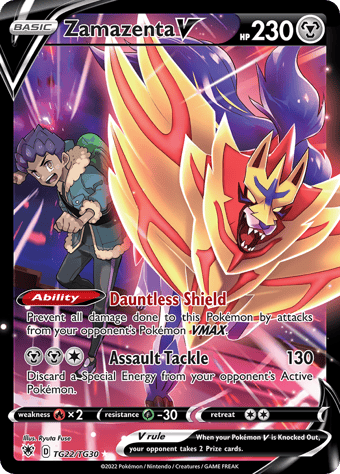 Zamazenta V Astral Radiance Pokemon Card