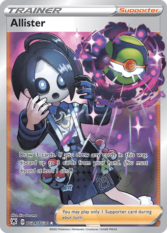 Allister Astral Radiance Pokemon Card