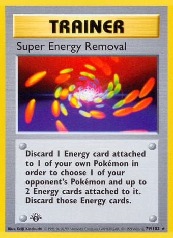 Super Energy Removal Base Set Pokemon Card