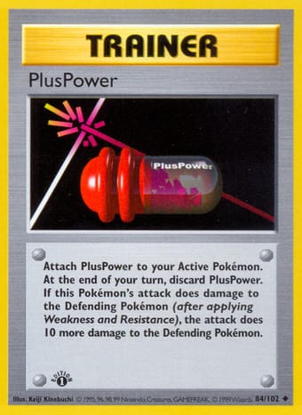 PlusPower Base Set Pokemon Card