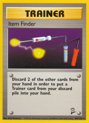 Item Finder Base Set 2 Pokemon Card