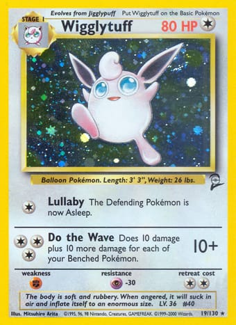 Wigglytuff Base Set 2 Pokemon Card