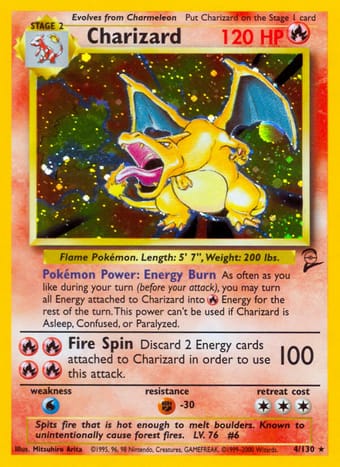 Charizard Base Set 2 Pokemon Card