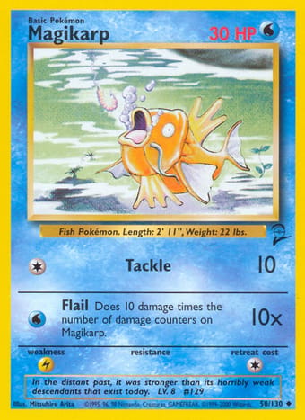 Magikarp Base Set 2 Pokemon Card