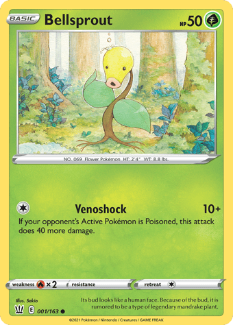 Bellsprout Battle Styles Pokemon Card