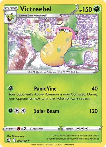 Victreebel Battle Styles Pokemon Card
