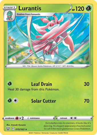 Lurantis Battle Styles Pokemon Card
