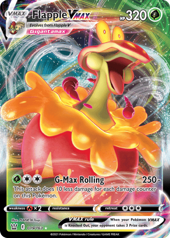 Flapple VMAX Battle Styles Pokemon Card