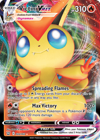 Victini VMAX Battle Styles Pokemon Card