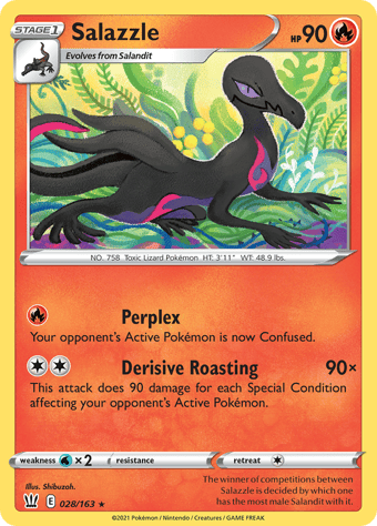 Salazzle Battle Styles Pokemon Card