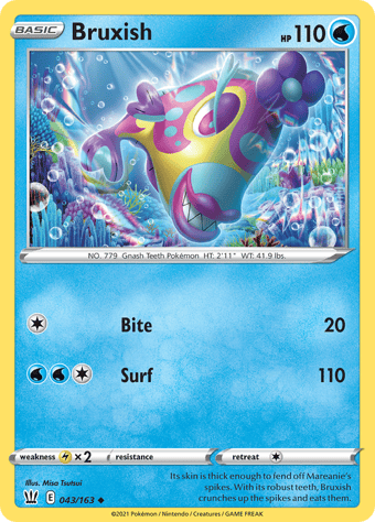Bruxish Battle Styles Pokemon Card