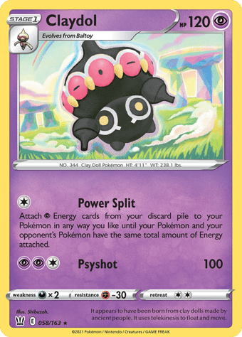 Claydol Battle Styles Pokemon Card