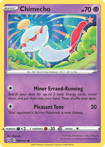 Chimecho Battle Styles Pokemon Card
