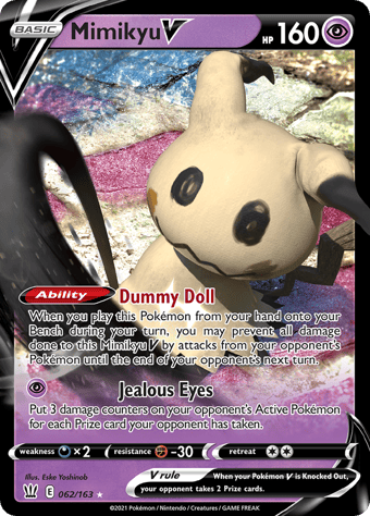 Mimikyu V Battle Styles Pokemon Card