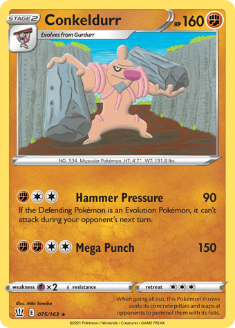 Conkeldurr Battle Styles Pokemon Card