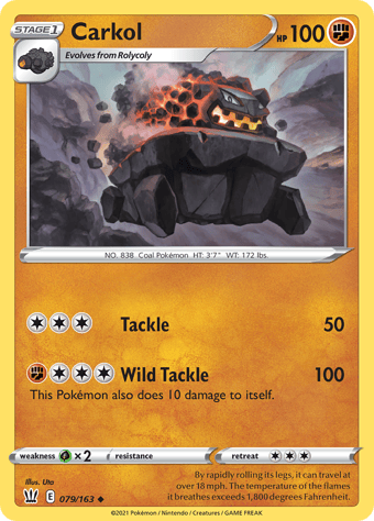 Carkol Battle Styles Pokemon Card