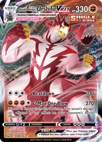 Single Strike Urshifu VMAX Battle Styles Pokemon Card
