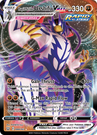 Rapid Strike Urshifu VMAX Battle Styles Pokemon Card