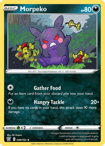Morpeko Battle Styles Pokemon Card