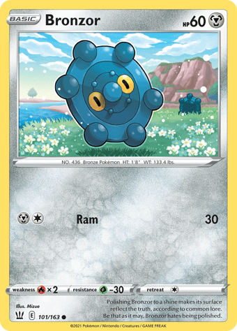 Bronzor Battle Styles Pokemon Card