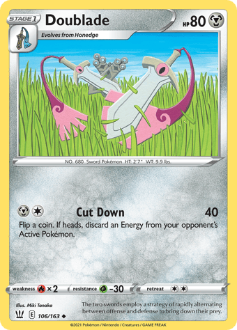 Doublade Battle Styles Pokemon Card