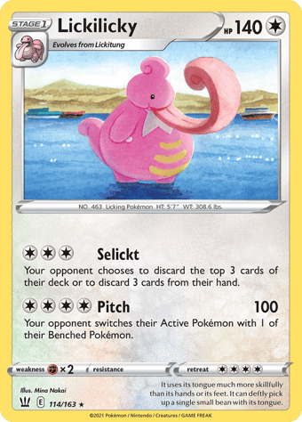 Lickilicky Battle Styles Pokemon Card