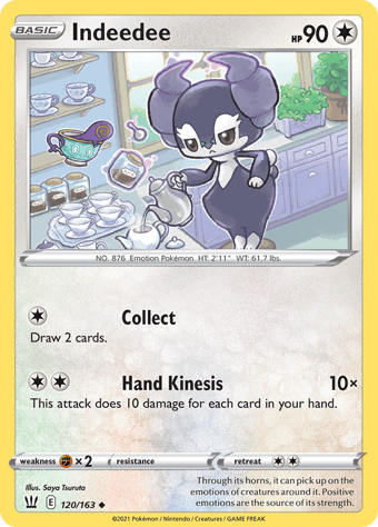 Indeedee Battle Styles Pokemon Card