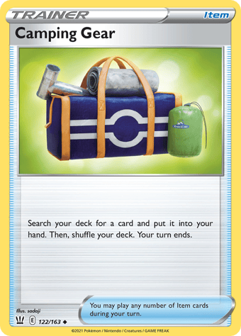 Camping Gear Battle Styles Pokemon Card