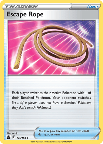 Escape Rope Battle Styles Pokemon Card