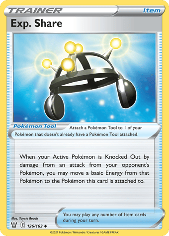 Exp. Share Battle Styles Pokemon Card