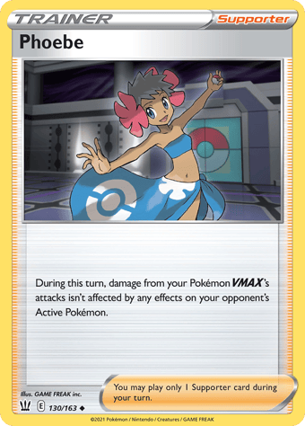 Phoebe Battle Styles Pokemon Card