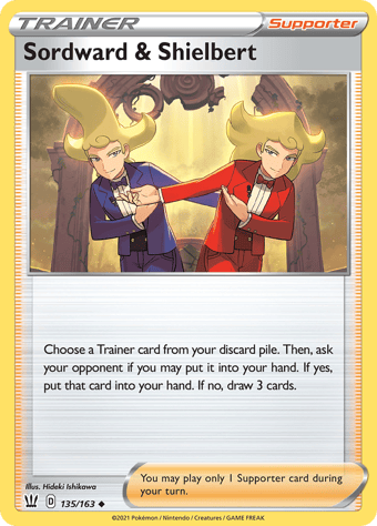 Sordward & Shielbert Battle Styles Pokemon Card