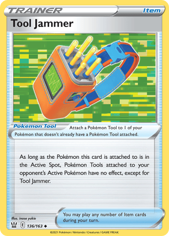 Tool Jammer Battle Styles Pokemon Card