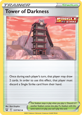 Tower of Darkness Battle Styles Pokemon Card