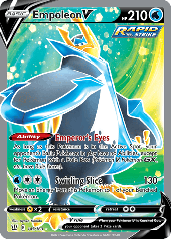 Empoleon V Battle Styles Pokemon Card