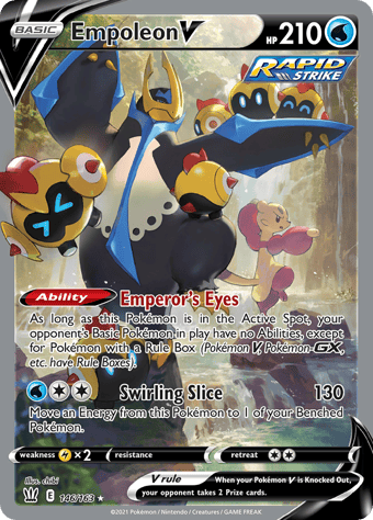 Empoleon V Battle Styles Pokemon Card