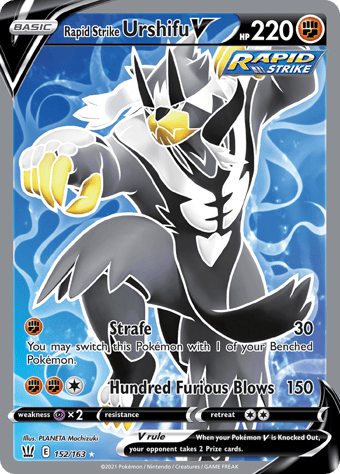 Rapid Strike Urshifu V Battle Styles Pokemon Card
