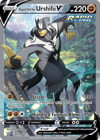 Rapid Strike Urshifu V Battle Styles Pokemon Card