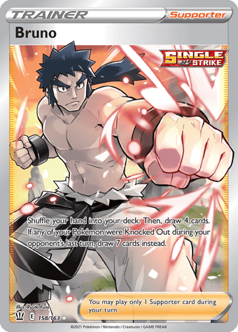 Bruno Battle Styles Pokemon Card
