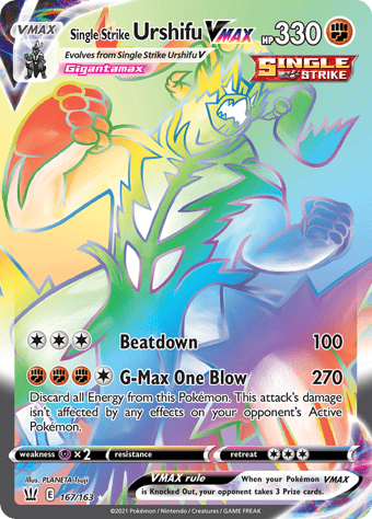 Single Strike Urshifu VMAX Battle Styles Pokemon Card