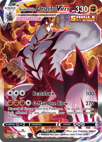 Single Strike Urshifu VMAX Battle Styles Pokemon Card