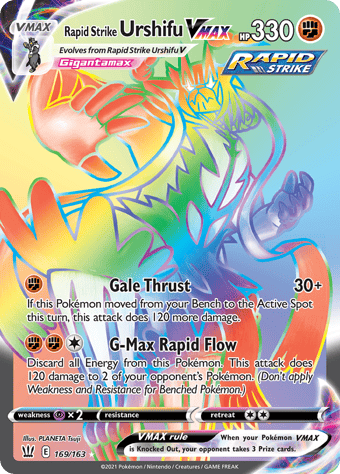 Rapid Strike Urshifu VMAX Battle Styles Pokemon Card